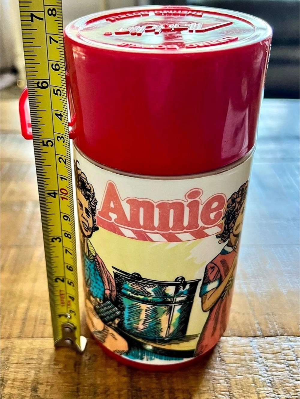Vintage 1981 Aladdin Annie Insulated Thermos Plastic